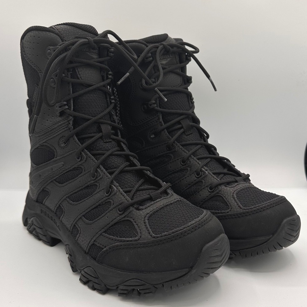 Merrell 8.5 Moab 2 Tactical Waterproof Side Zip Boot Black Gorpcore Military